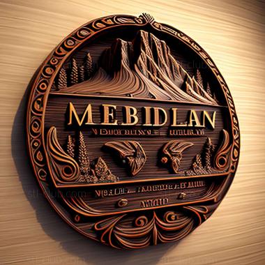 3D model Meridian Idaho (STL)